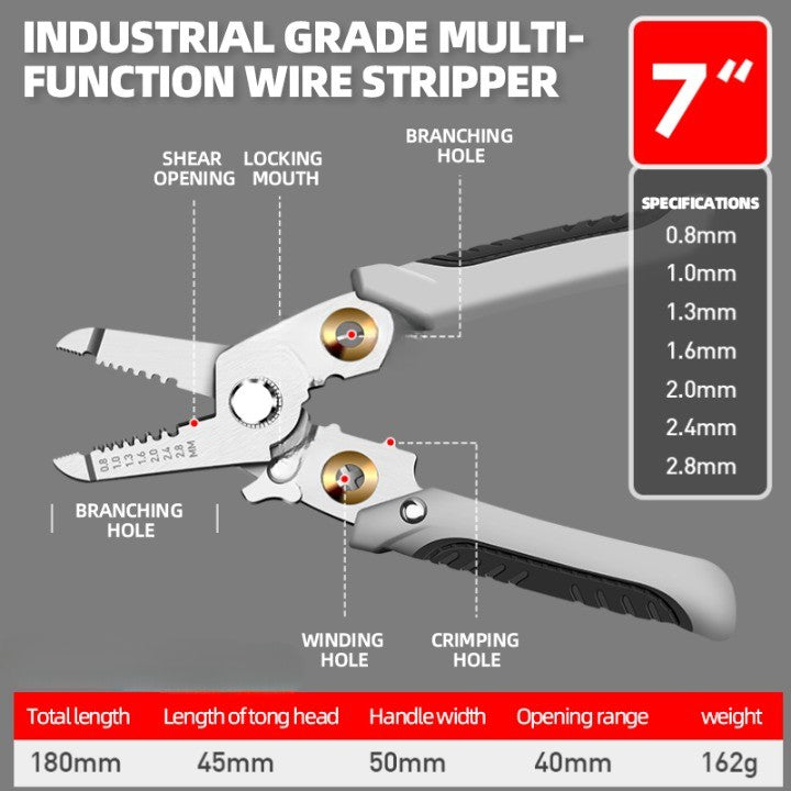 Lisslune | Extreme Cut High-Performance Wire Stripping Plier