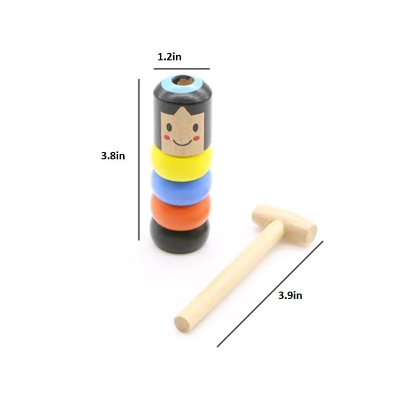 Lisslune | Magical Wooden Toy – The Doll That Keeps Getting Back Up!