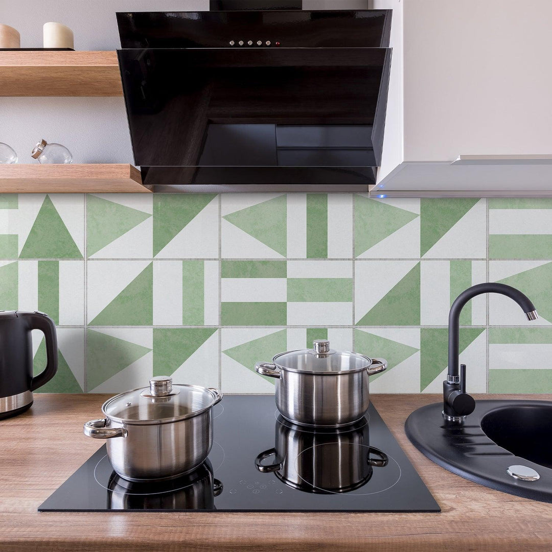 Lisslune | Geometric Urban Elegance Wall Stickers: Modern PVC Decor for your Home
