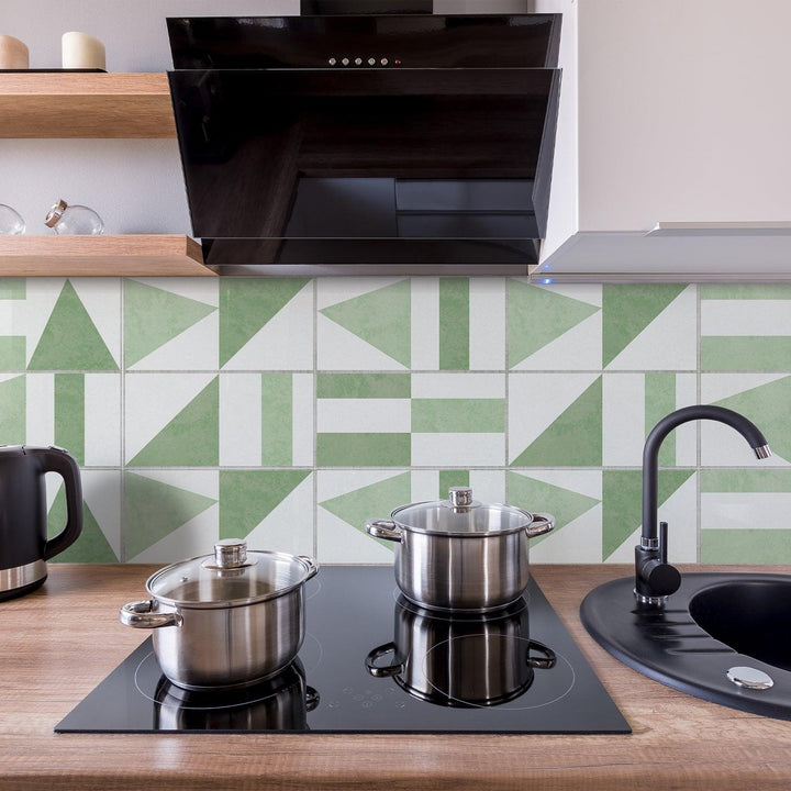 Lisslune | Geometric Urban Elegance Wall Stickers: Modern PVC Decor for your Home