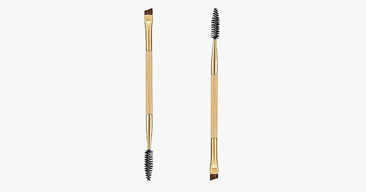 Lisslune | Double-sided eyebrow brush - Sharper eyebrows and voluminous lashes