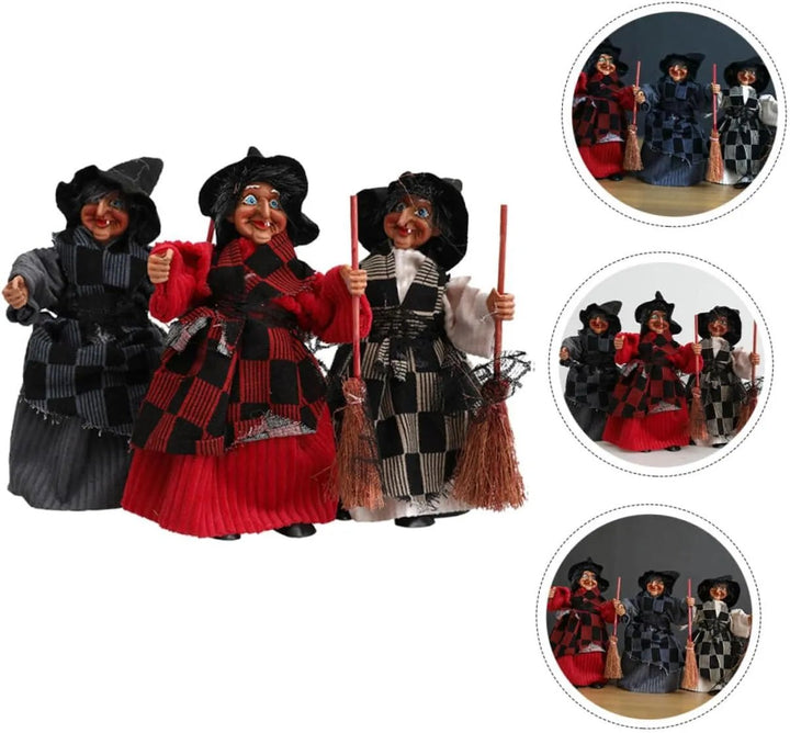 Lisslune | Halloween Witch Doll Statue Decor Desktop