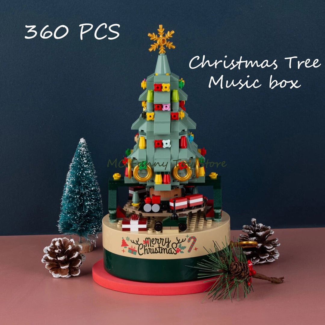 Lisslune | 360 PCS Music Box Christmas Tree Building Blocks