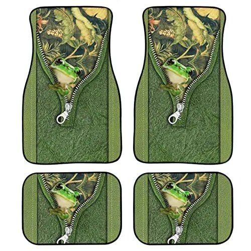 Lisslune | Red Rose Printed All-Weather Car Mats (Set of 4)