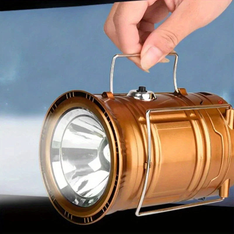 Lisslune | Solar Camping Lamp with USB Charging – Portable LED Lantern for Outdoor Activities and Emergencies