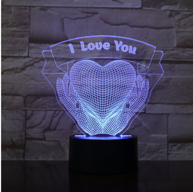 Lisslune | Valentine's Day Gift Holding Hands Love 3D Night Light