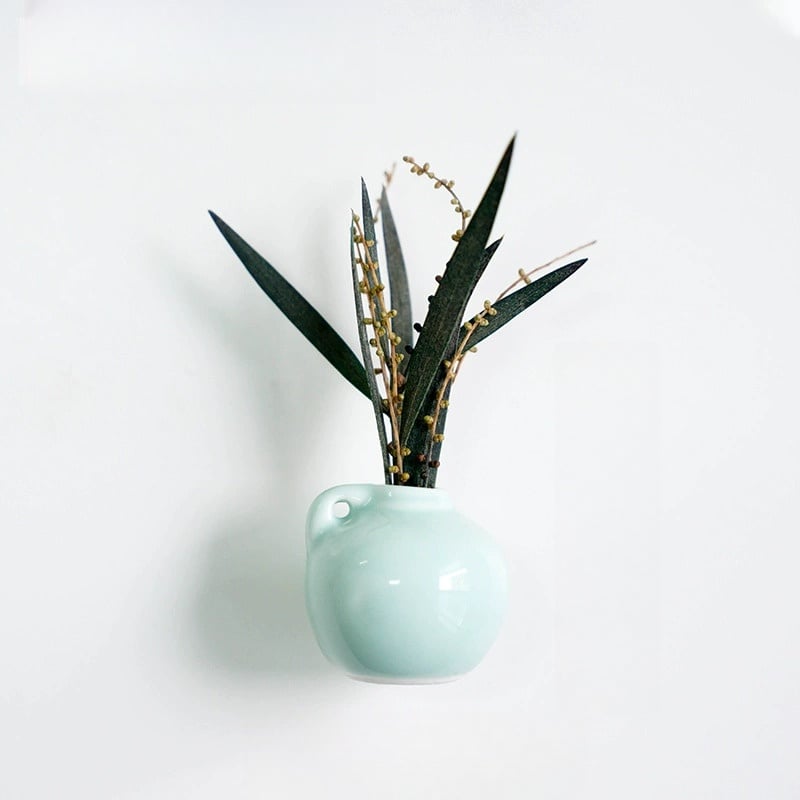 Lisslune | 3-piece set mini plant vases magnets for decorative and fresh accents