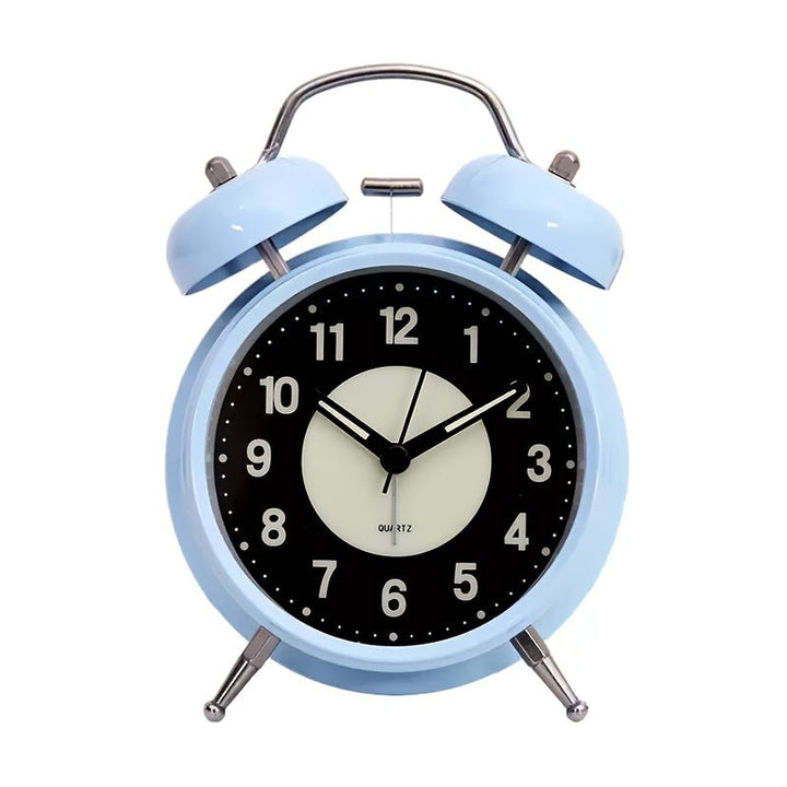 Lisslune | LuminousTime - Elegant Metal Alarm Clock with Gentle Lighting for Peaceful Mornings and Nights
