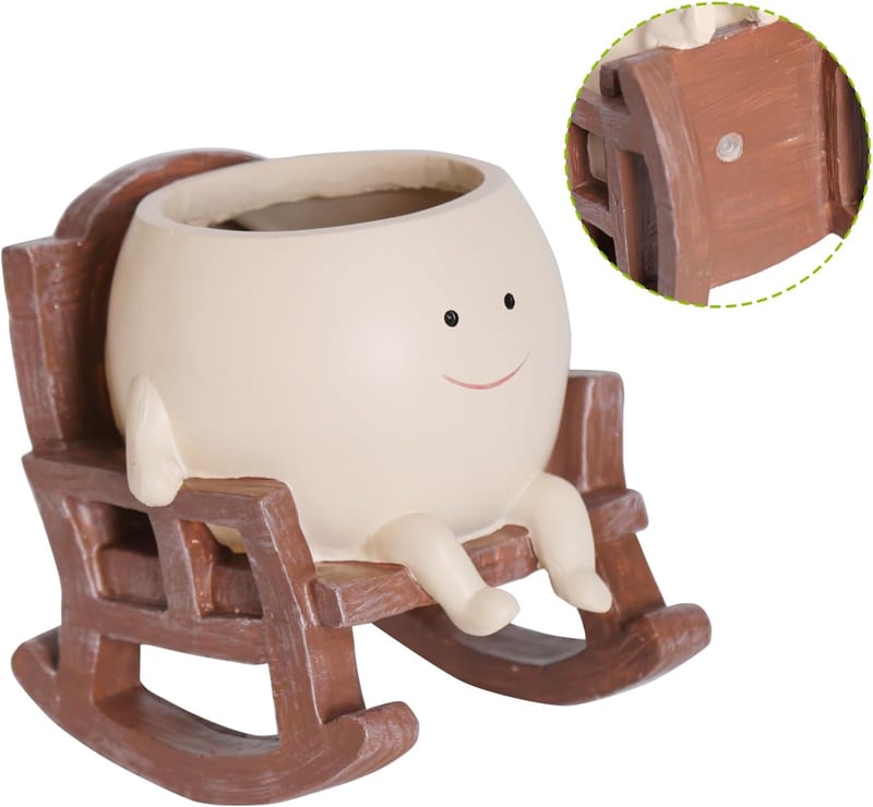 Lisslune | SwingRock – legend plant pot with rocking chair and swinging design