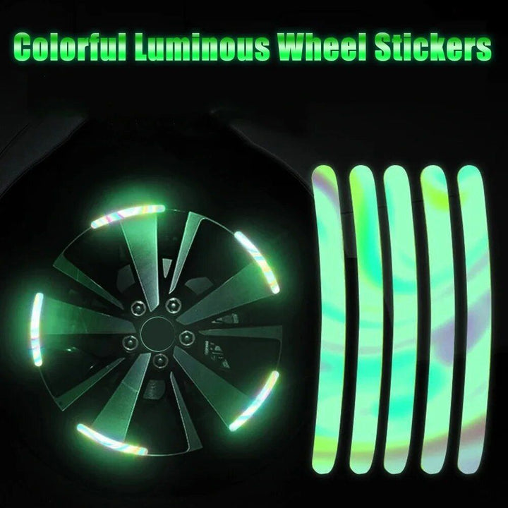 Lisslune | Reflective Wheel Rim Safety Stickers for Cars and Motorcycles