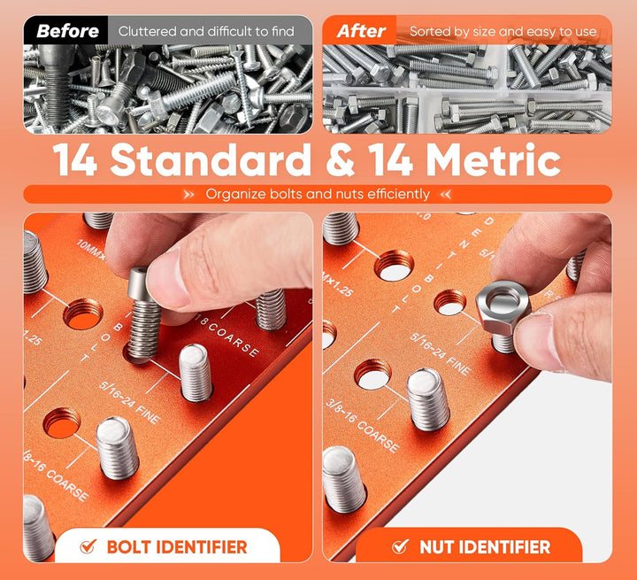 Lisslune | Nut and Bolt Thread Checker