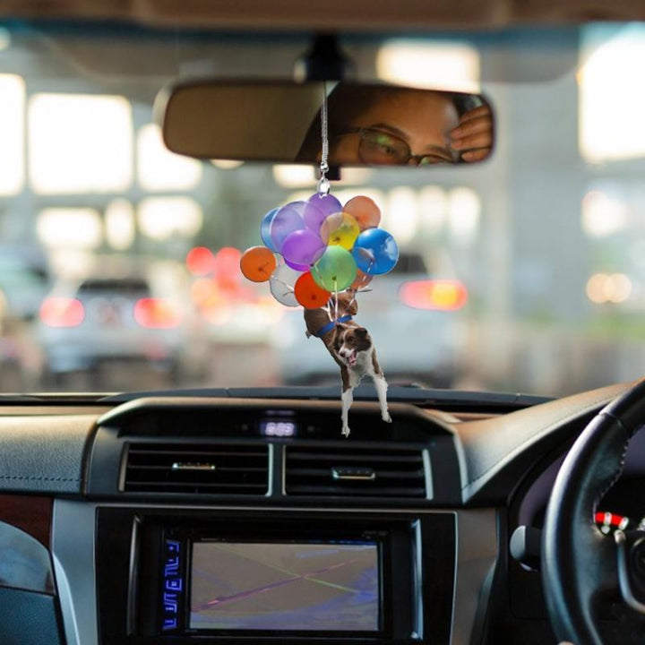 Lisslune | Car Rearview Mirror Colorful Flying Dogs & Cats Pendant