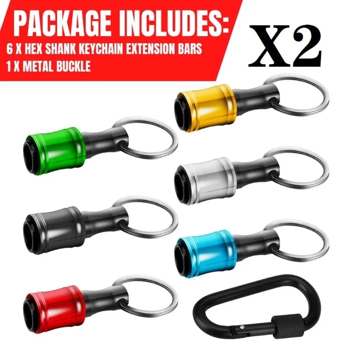 Lisslune | 1/4" Hexagonal screwdriver head bracket hiking buckle