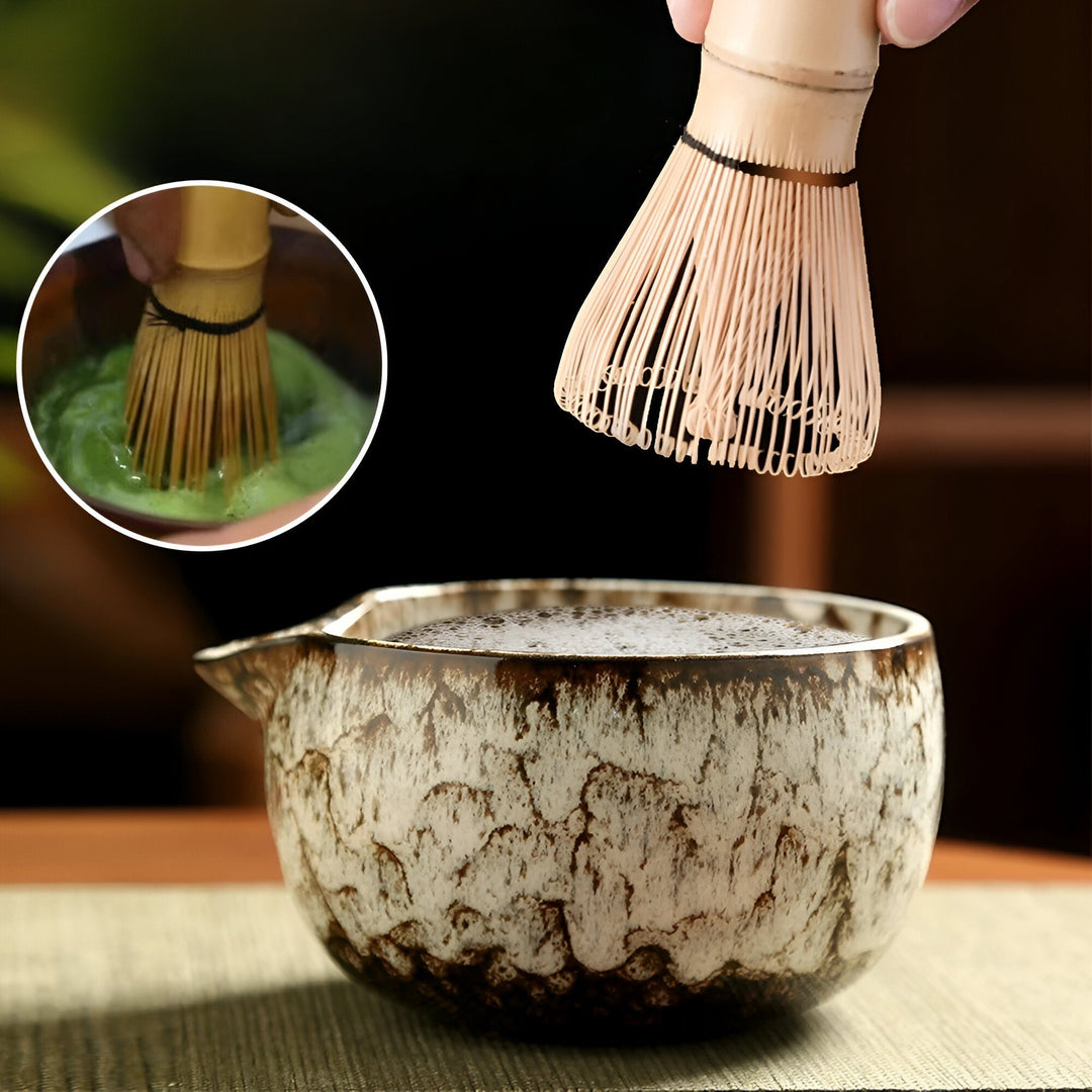 Lisslune | Traditional Matcha Tea Set – 6-Piece Authentic Japanese Matcha Kit – Premium Bamboo & Ceramic