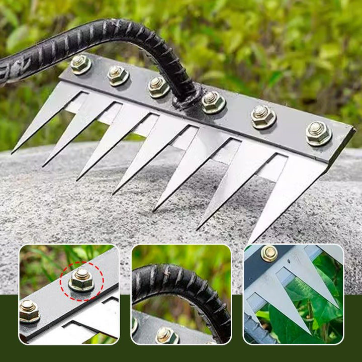 Lisslune | Garden Rake Expert – Versatile Hand Rake made of Carbon Steel for Precision Work