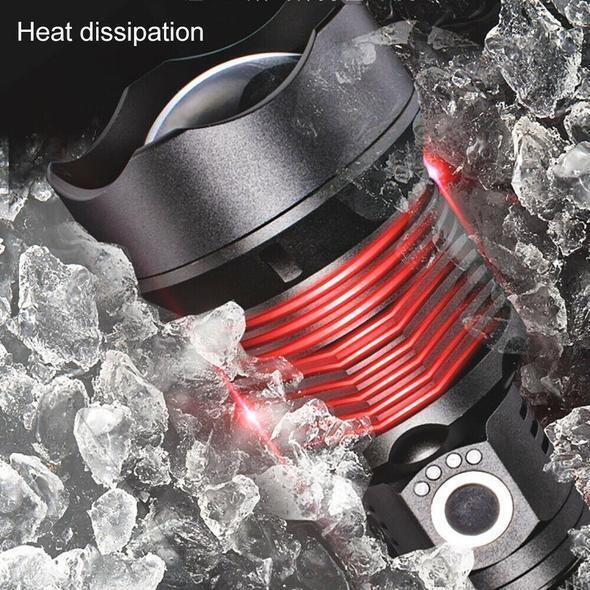 Lisslune | High-Power Waterproof LED Flashlight | 30,000–50,000 Lumens Rechargeable Torch