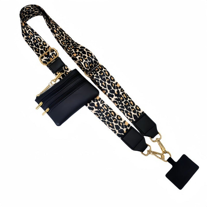 Lisslune | Adjustable Phone Lanyard Crossbody Strap with Wallet