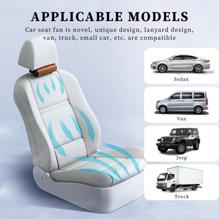 Lisslune | Electric 3-speed car head cooling fan with USB plug
