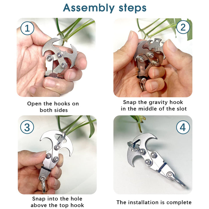 Lisslune | Stainless Steel Gravity Grappling Hook
