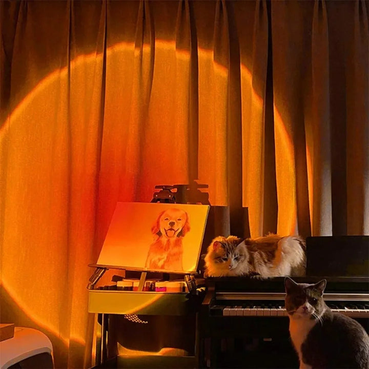 Lisslune | l Stylish Retro Table Lamp with Sunset