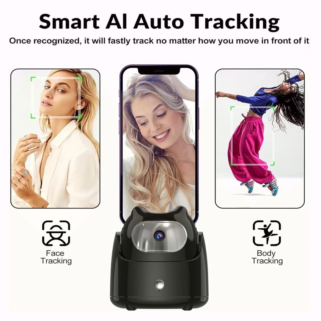 Lisslune | AI Face Recognition Phone Tripod, Keep the Spotlight on You – Hands-Free, Every Time