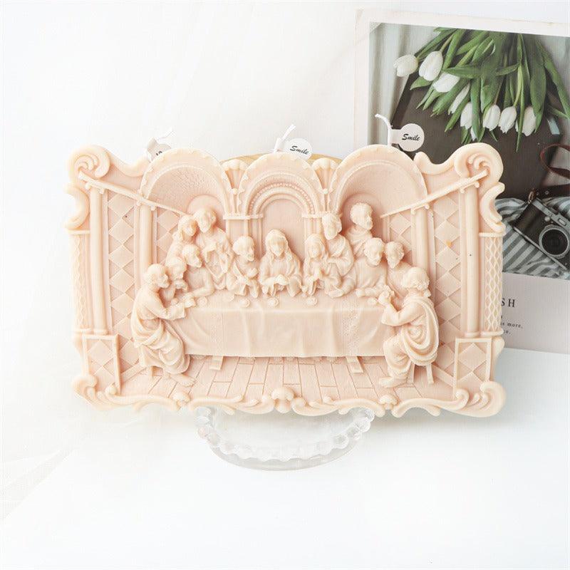Lisslune | Exquisite Last Supper Candle Silicone Mold Set for Artistic Creations