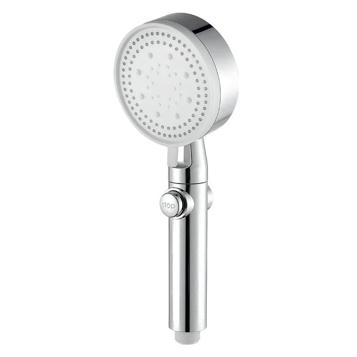 Lisslune | 5-Mode Shower Head for Low Pressure | Stop Button for Easy Water Control
