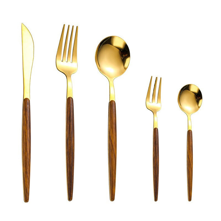Lisslune | Wooden Handle Cutlery Set