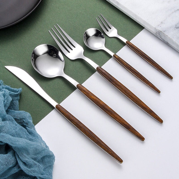 Lisslune | Wooden Handle Cutlery Set