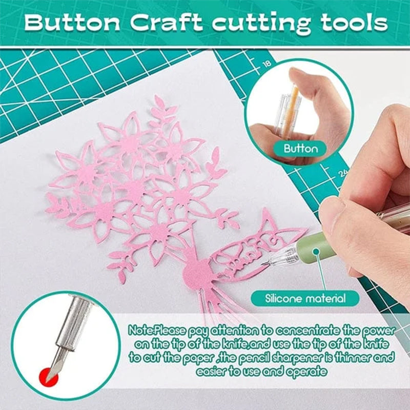 Lisslune | Morandi Cartoon Pattern Student Universal Knife Pen