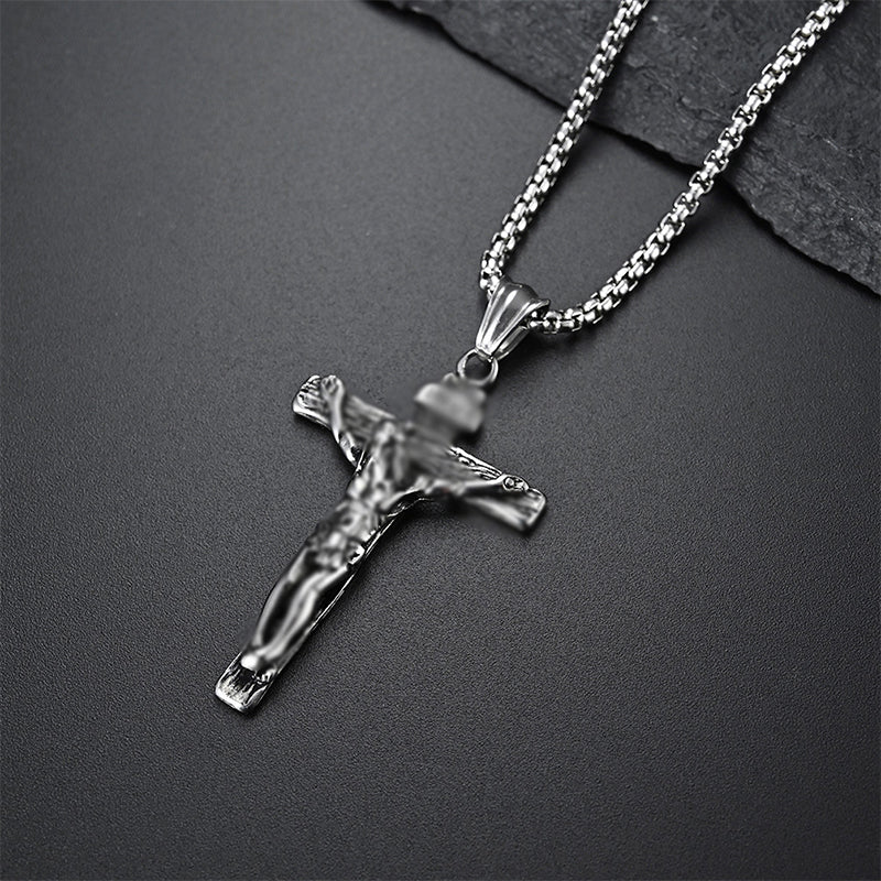 Lisslune | Titanium Steel Cross Pendant Necklace