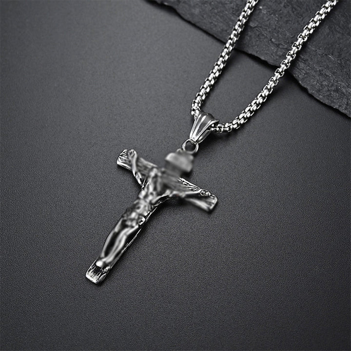 Lisslune | Titanium Steel Cross Pendant Necklace