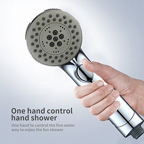 Lisslune | Showerhead 5 Mode ABS Handheld Shower with Switch for Rain Shower