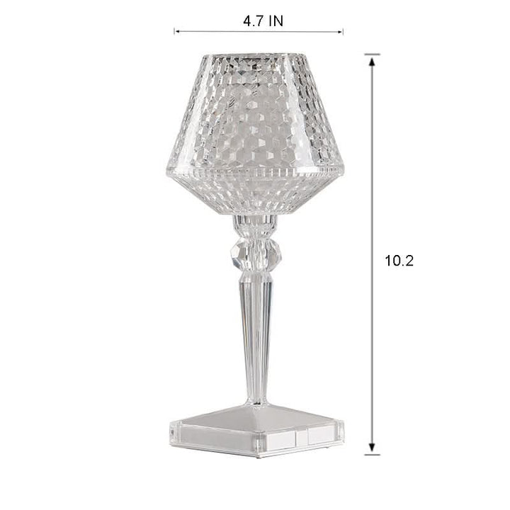 Lisslune | Rechargeable Crystal Lampshade Touch LED Lamp