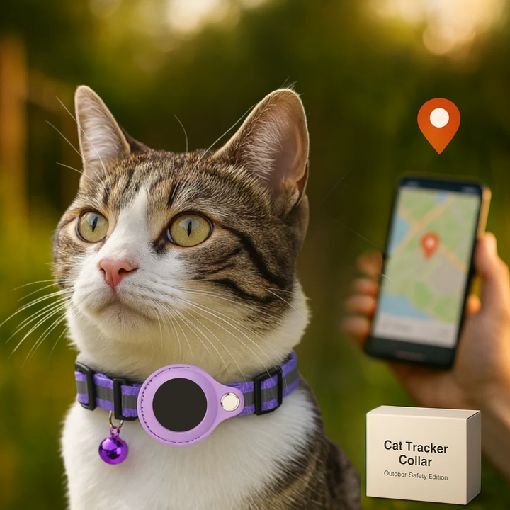 Lisslune | Cat GPS Tracker Collar | Quick Release Closure, Reflective Design & Durable for Outdoor Safety Adventures