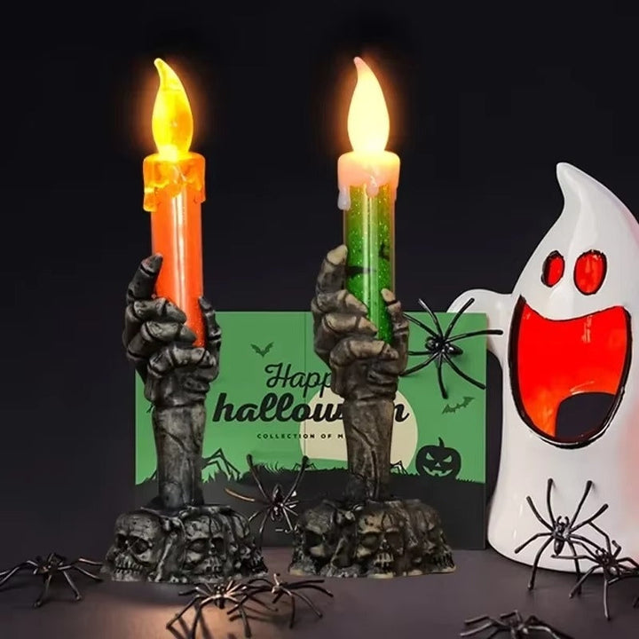 Lisslune | SpookHand LED Skeleton Hand Candle Halloween Decoration
