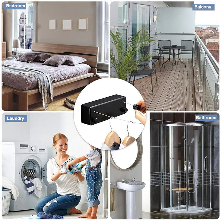 Lisslune | Retractable clothesline for indoors/outdoors