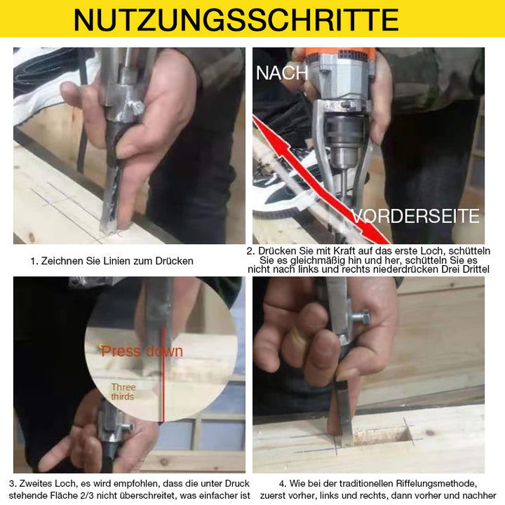 Lisslune | Woodworking Square Hole Drill Adapter Holder