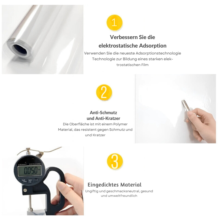 Lisslune | Eco-friendly electrostatically absorptive wall protection film