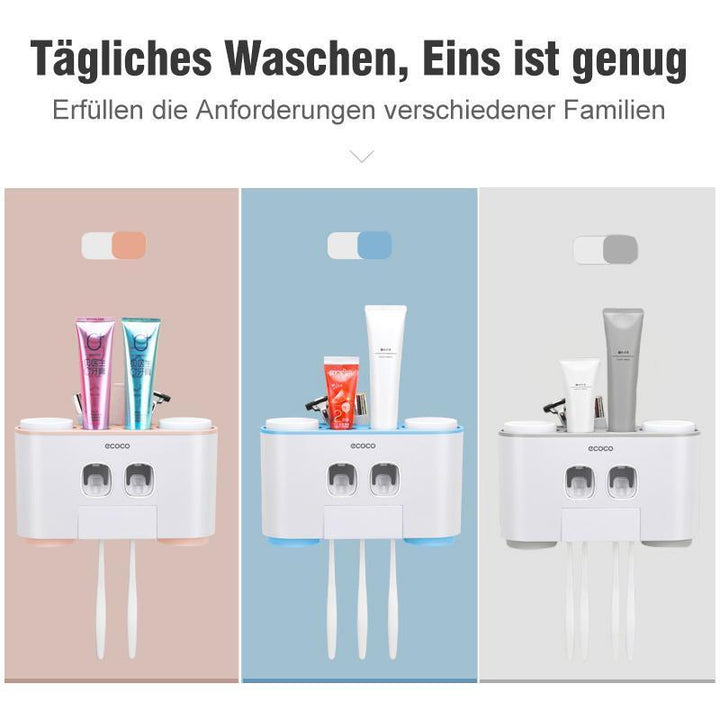 Lisslune | Automatic Toothbrush Holder and Toothpaste Dispenser Set