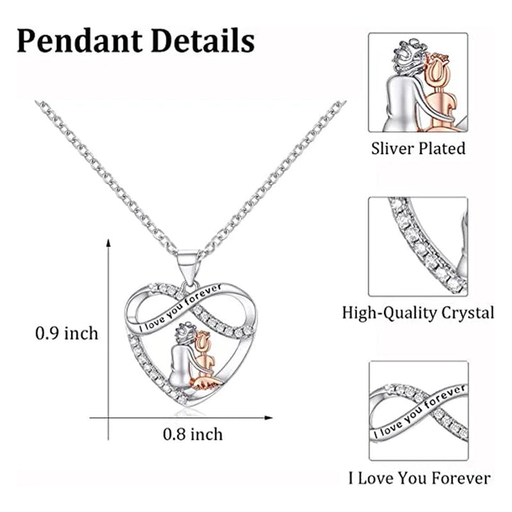 Lisslune | Love You Forever Heart Necklace