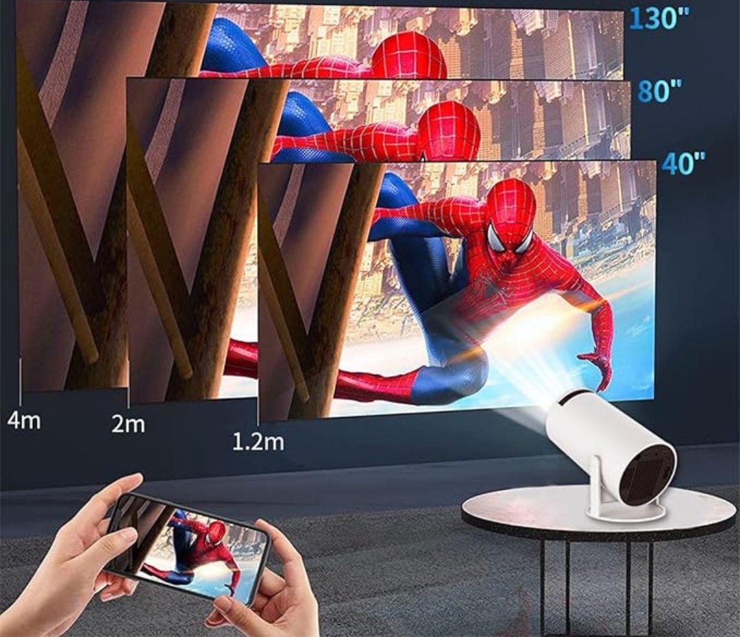 Lisslune | UltraScreen - Intelligent 4K projector with seamless connectivity options for movies and games