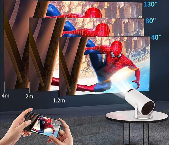 Lisslune | UltraScreen - Intelligent 4K projector with seamless connectivity options for movies and games