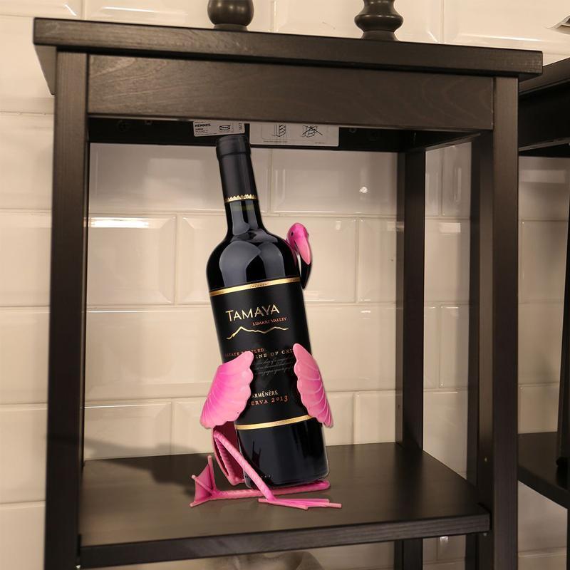 Lisslune | WineFlare Unique Flamingo Wine Rack with Decorative Details