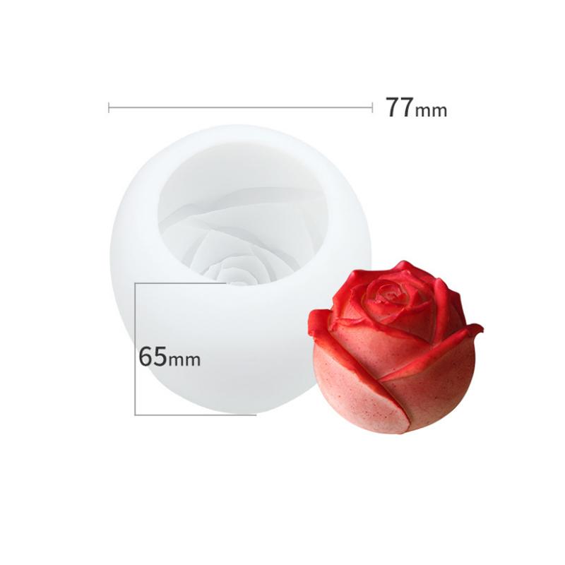 Lisslune | 3D Silicone Rose Mold Ice Cube Tray