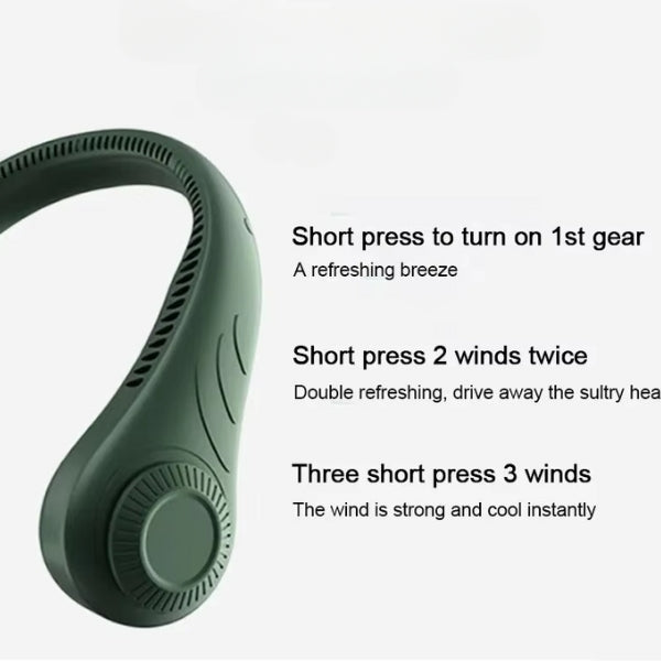 Lisslune | Portable Neck Fan - Hands-Free Cooling Fan for Personal Comfort