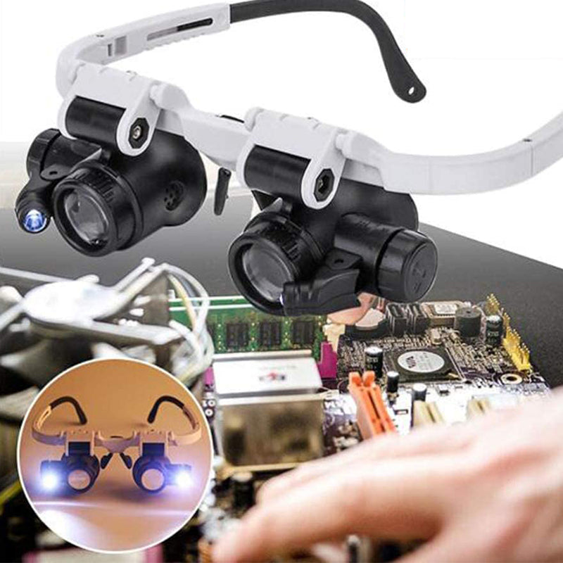 Lisslune | Magnifying glasses with LED lamps for double eyes