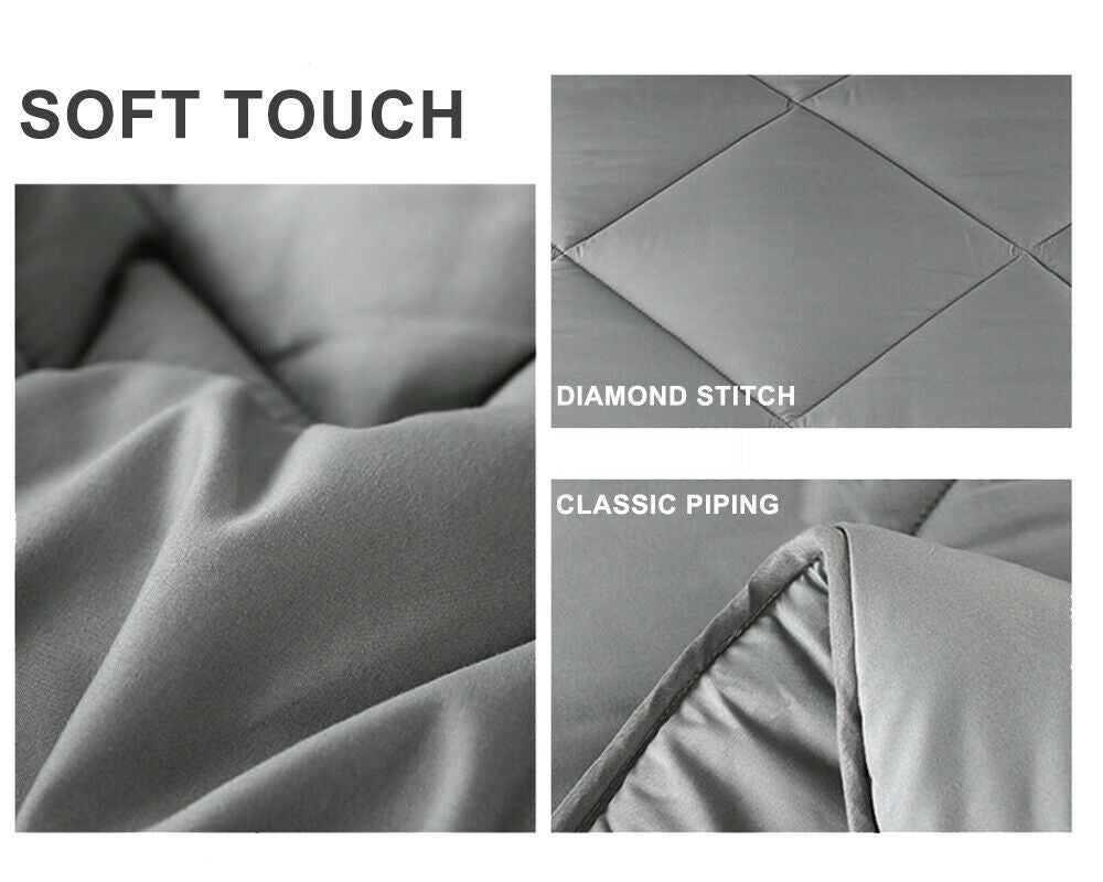 Lisslune | Doona Quilt Microfiber - All Seasons - Gray