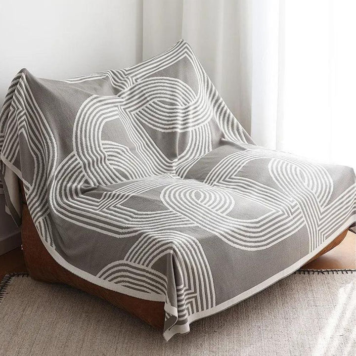 Lisslune | Snuggle Maze Knit Blanket
