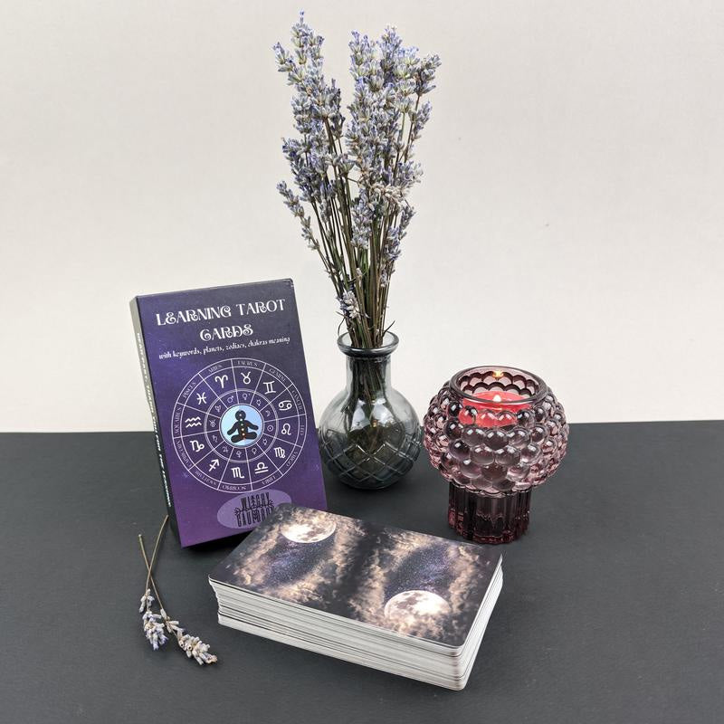 Lisslune | Learning cards Tarot deck with meanings on it